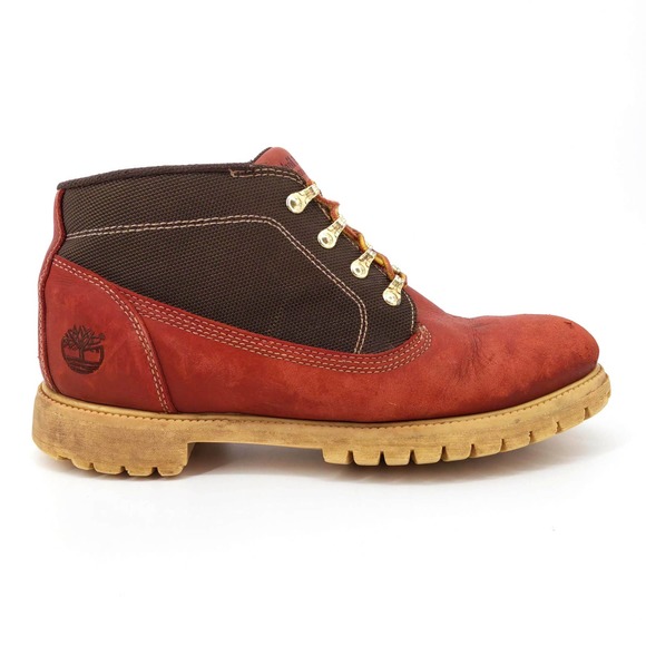 Timberland Leather Waterproof Boots Outdoor Workwear 13048 Cognac Men's US 12 - Picture 2 of 10